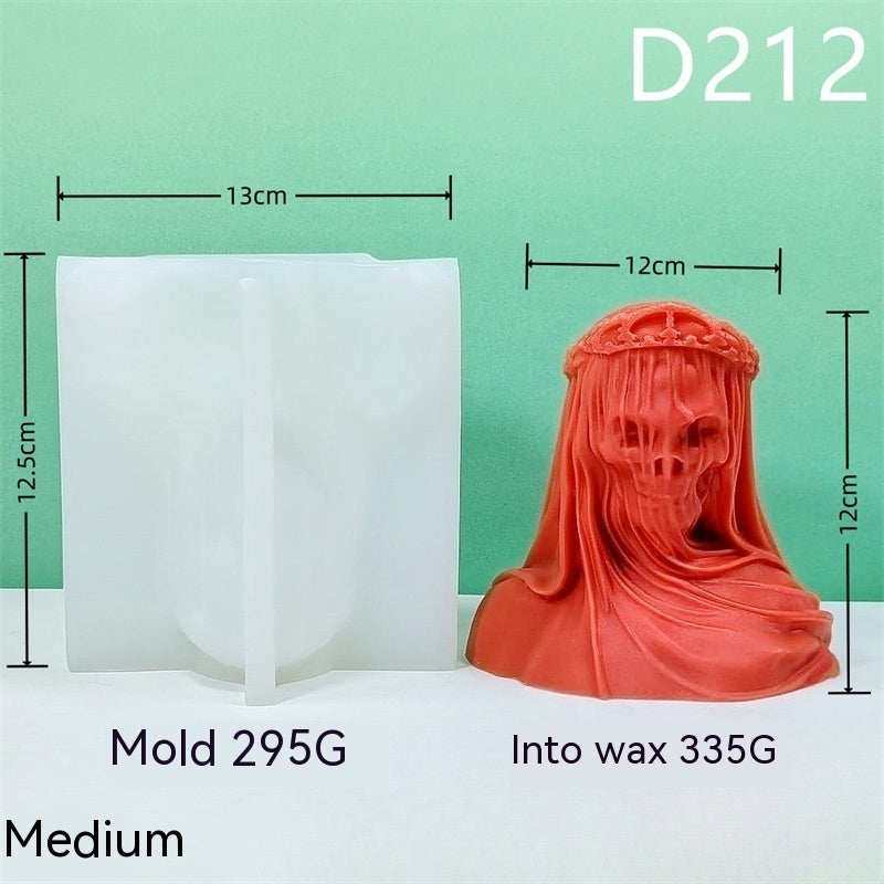Mengsha Skull King Silicone Candle Mould