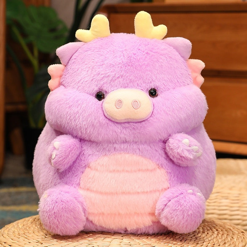 Cute Dragon Pig Doll Plush Toy Sleeping Pillow