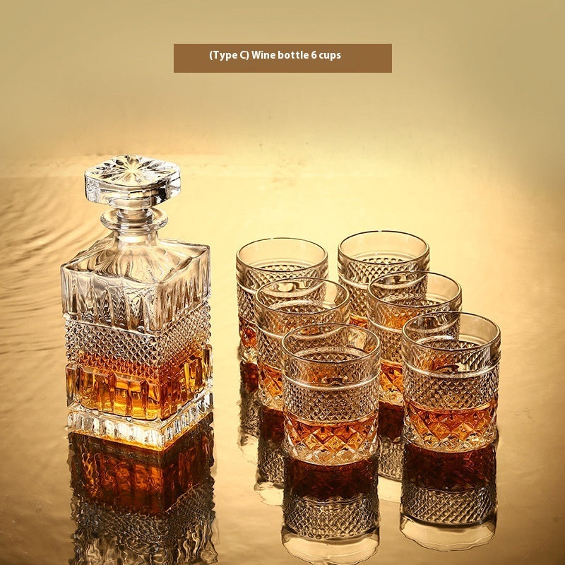 Glass Bottle Wine Glass Whiskey Shot Glass Wine Set Suit