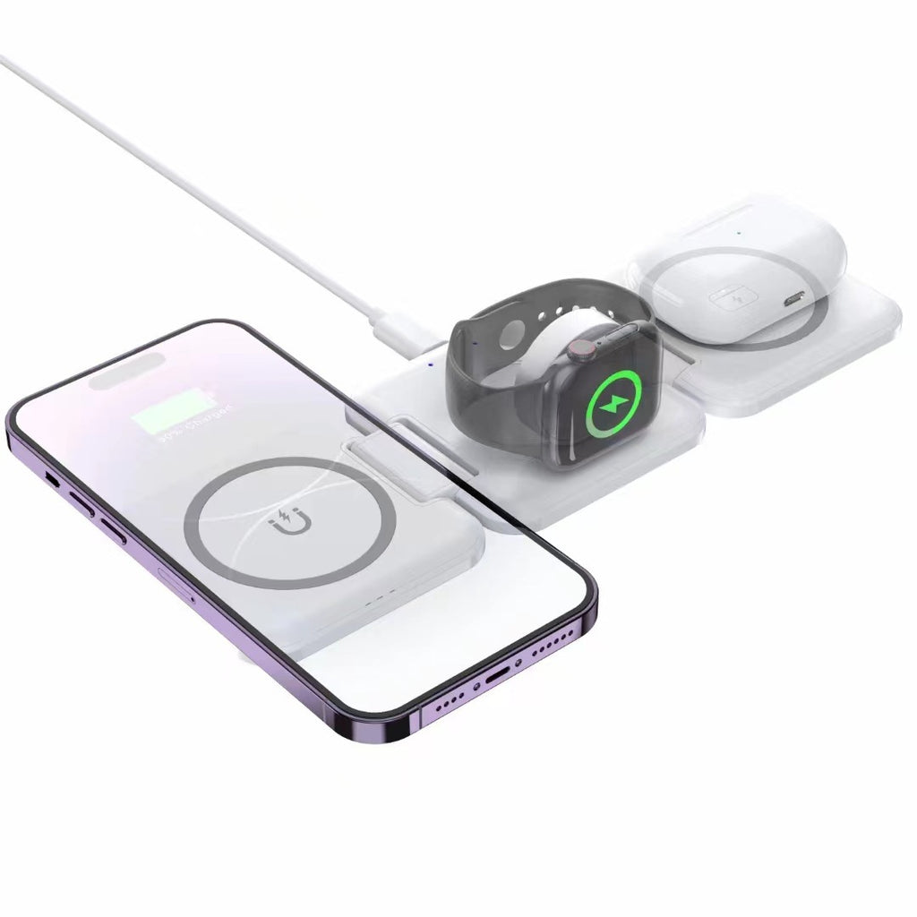 Three-in-one Folding Wireless Charger 15W Mobile Phone