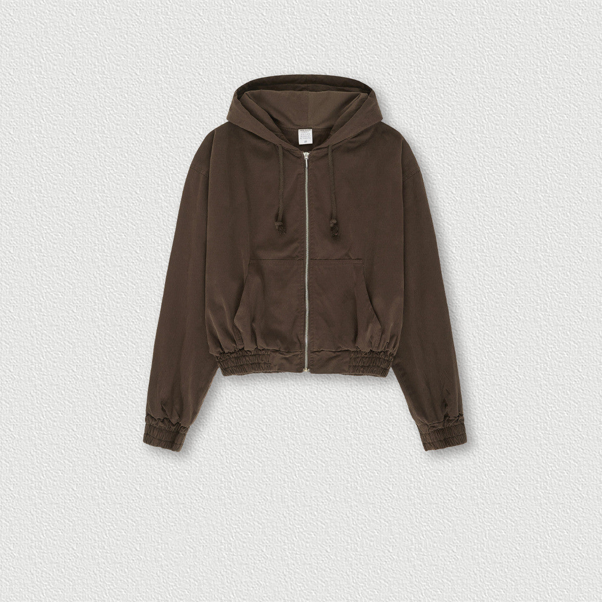 Women's Vintage Washed Distressed Zip Hoodie