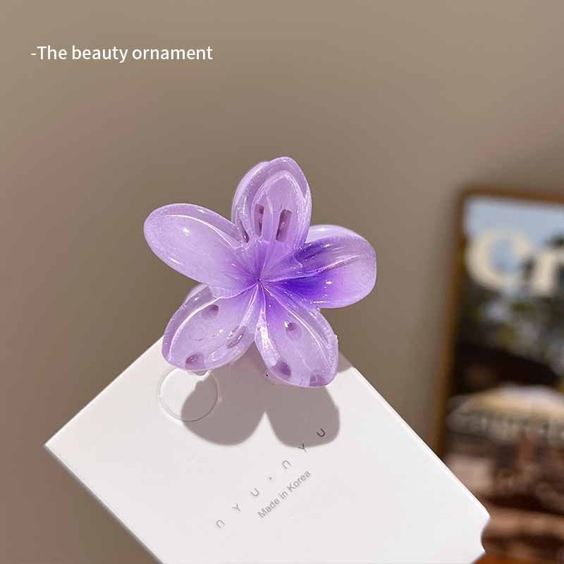 4cm Sweet Girl Plumeria Rubra Barrettes Female