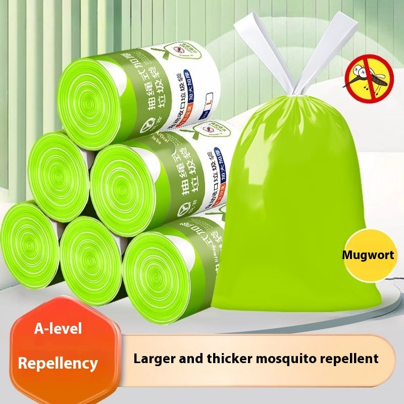 Argy Wormwood Mosquito Repellent Garbage Bag Household Portable Drawstring