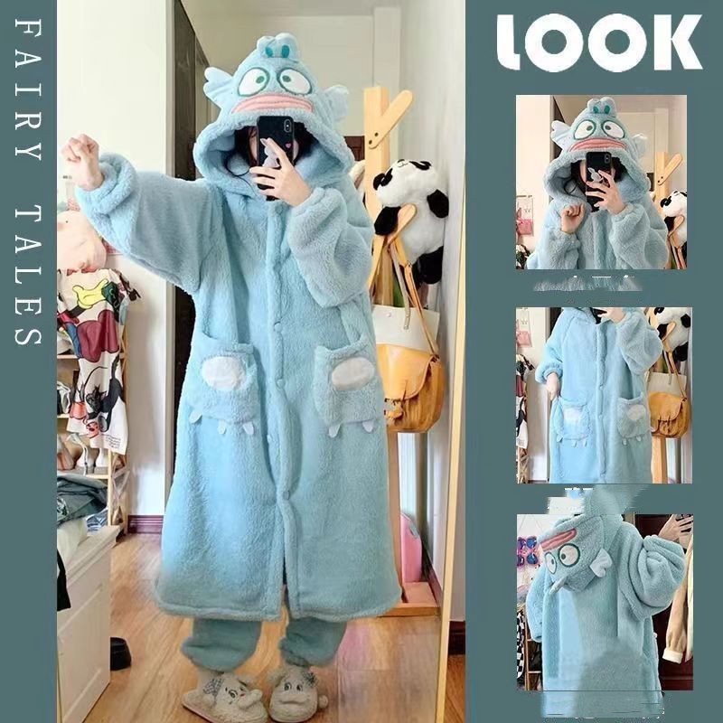 Nightgown Winter Long Wool Comfortable Cotton Velvet