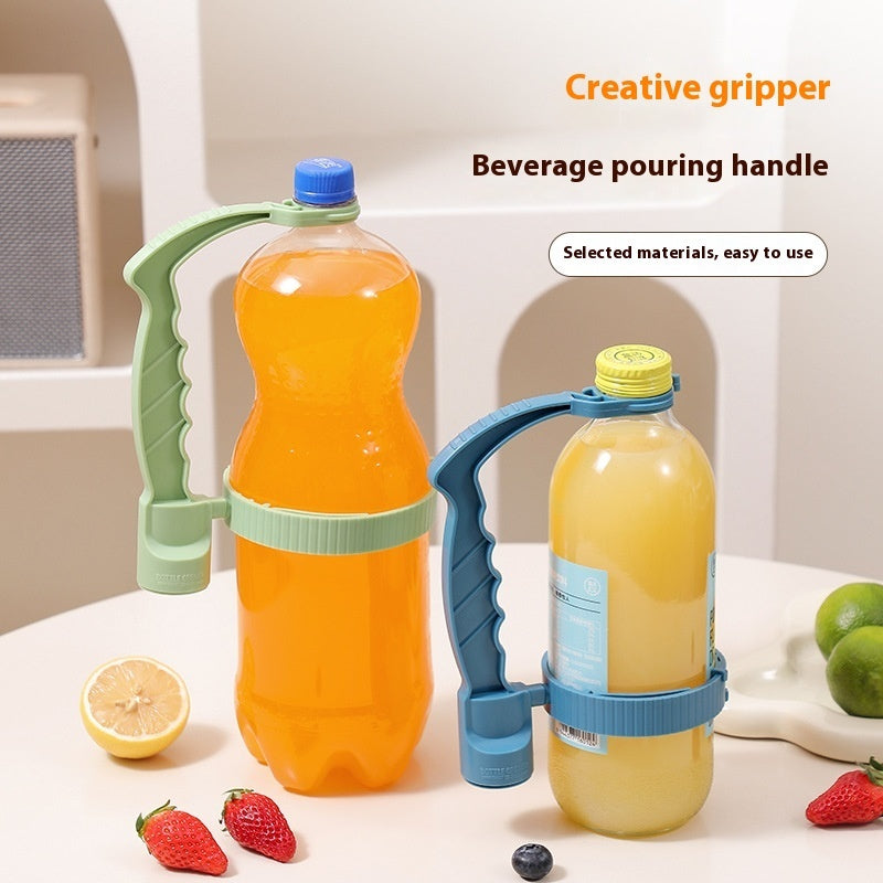 Beverage Bottle Handle Holder Adjustable Pouring Handle Organizer Multi-Use Oil Bottle Handle Holder Kitchen Storage Kitchen Gadgets