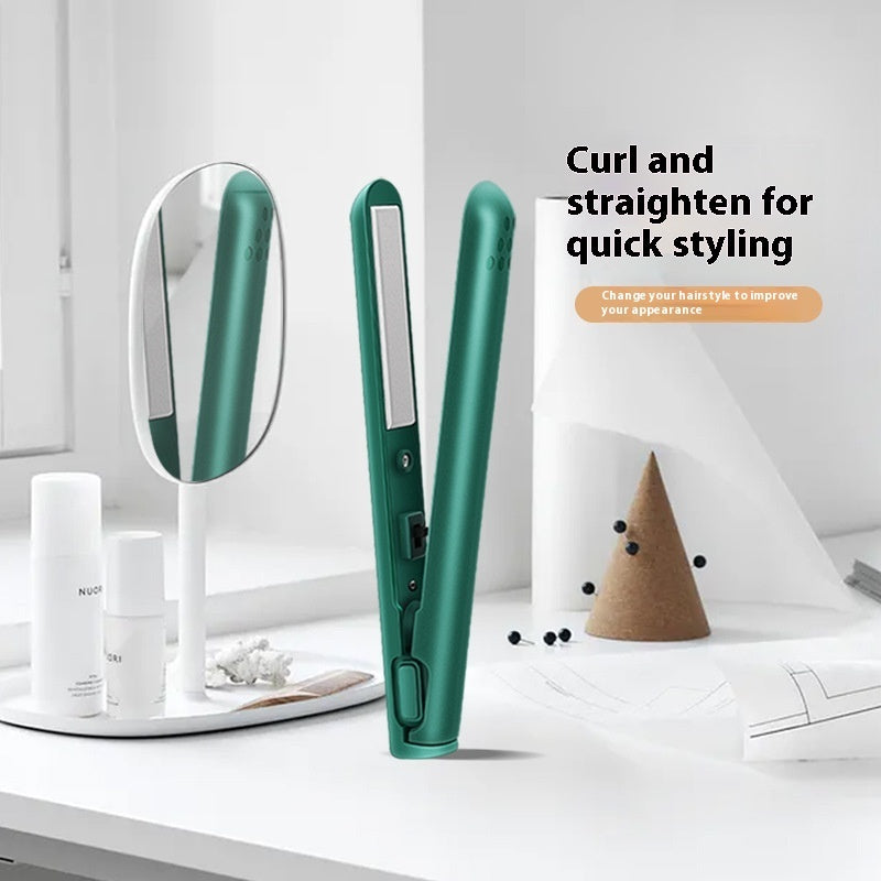 Usb Interface Mini Hair Curler And Straightener Dual-use Hair Curler