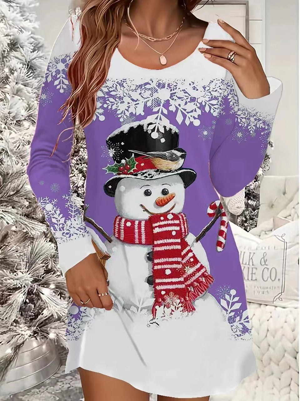 European And American Women's Clothing Christmas Leisure Dress