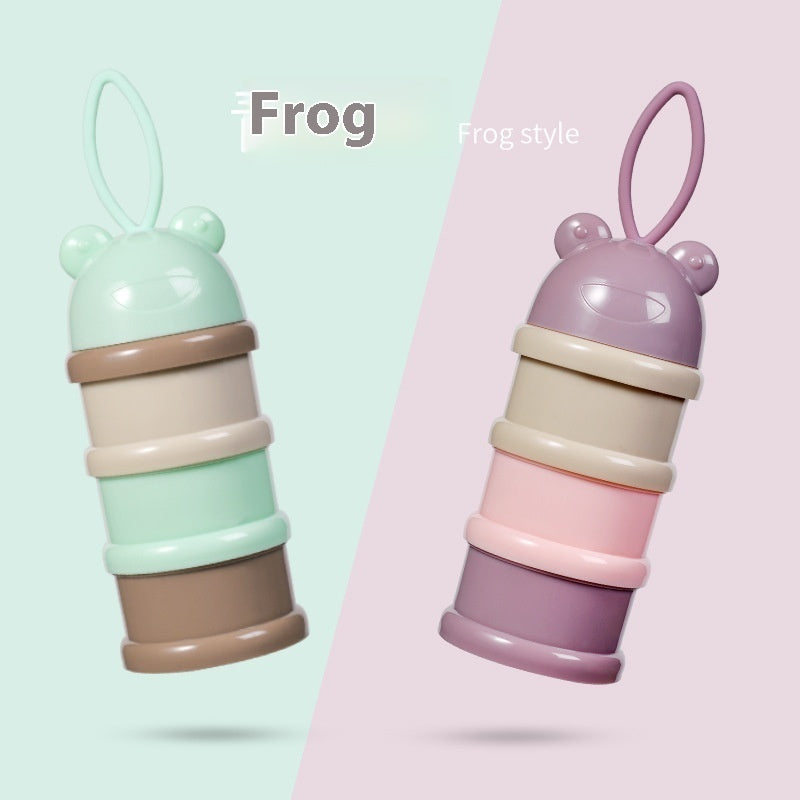 Colored Baby Three-layer Milk Powder Boxes Independent Layered Milk Container