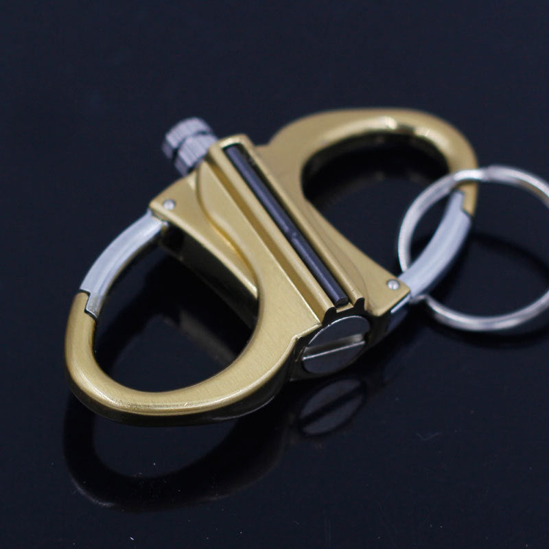 HY-656 Pendant Portable Climbing Button Carabiner Keychain Metal Kerosene