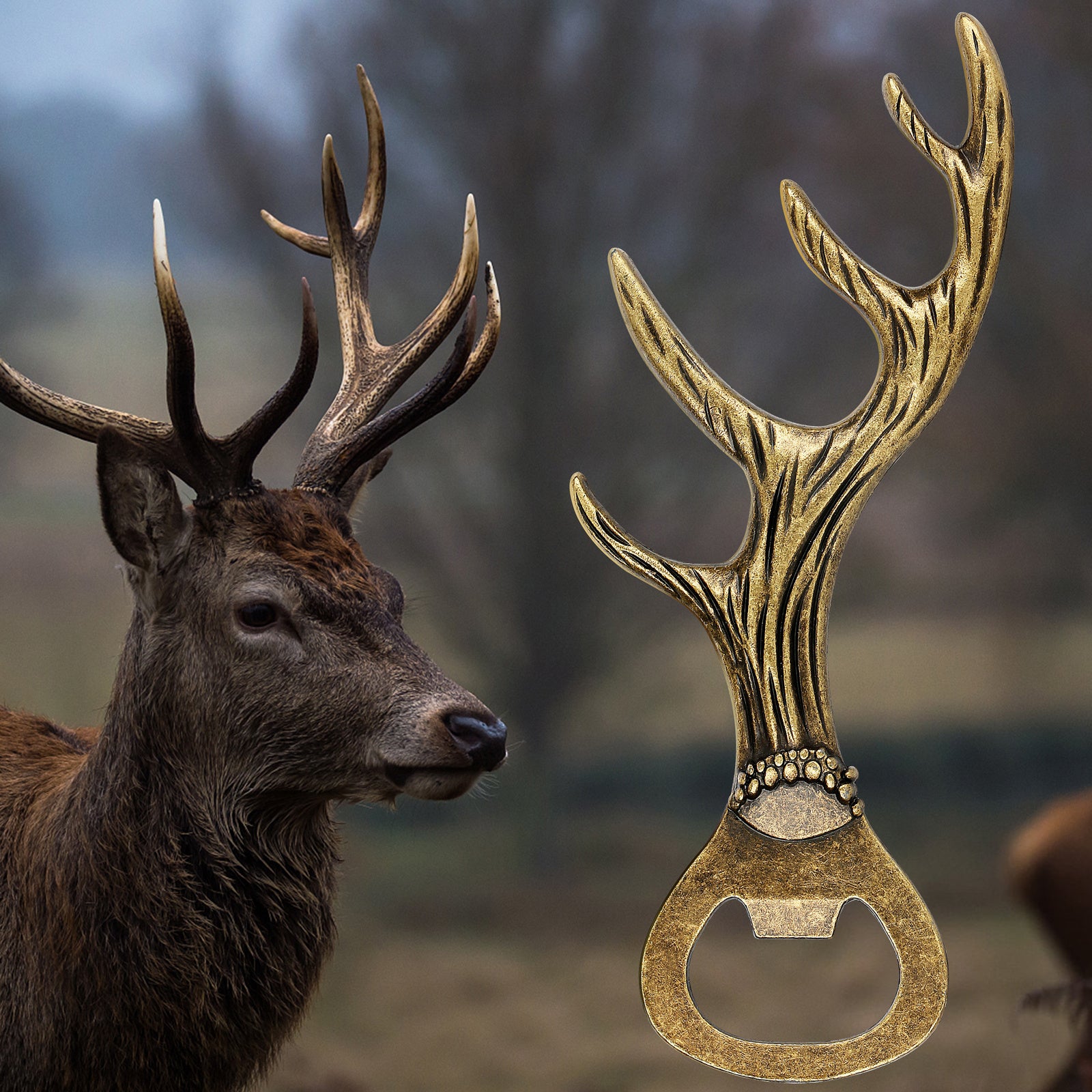 Deer Antler Bottle Opener Is A Small Tool Suitable For Various Parties And Gatherings Used To Open Beer, Wine, Juice, For Bars, Restaurants, Party Supplies, Wine Accessories, Universal Gifts