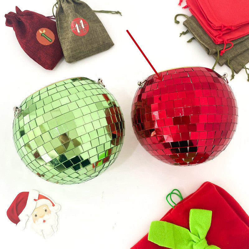 Cross-border Disco Ball Planter Hanging Mirror Spherical Plastic Flowerpot