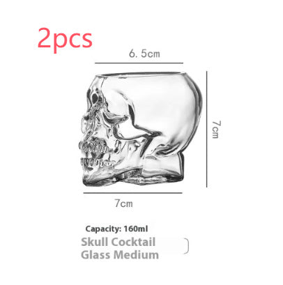 Skull Skull Glass Bottle Halloween Cup