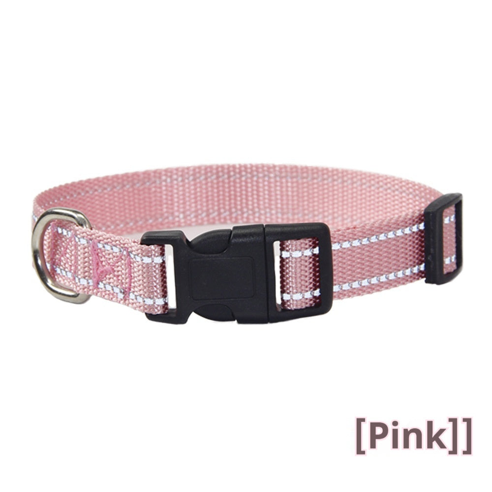 Reflective Dog Collar Outdoor Hand Holding Rope