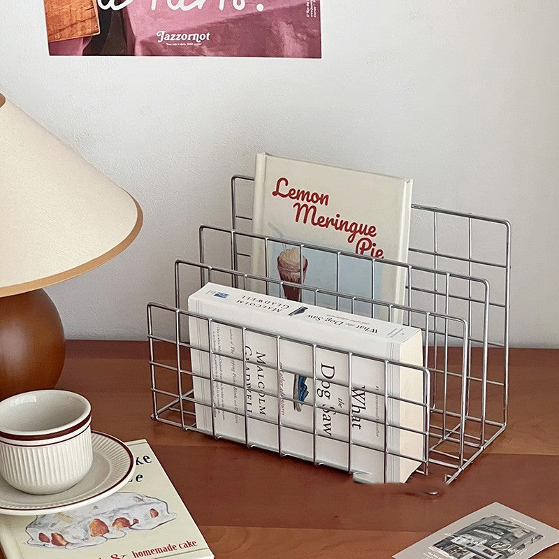 Simple Iron Desktop Storage Rack