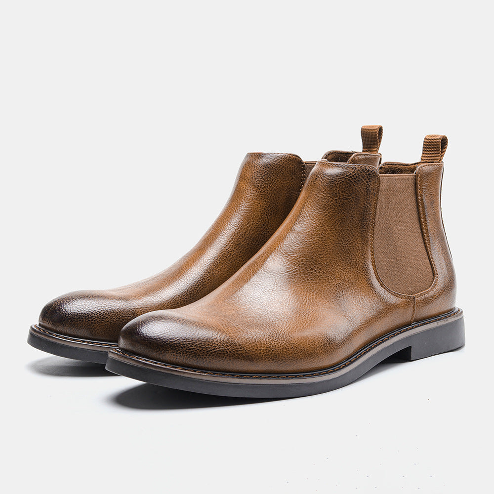 Men's Chelsea Boots British Rub Color Retro
