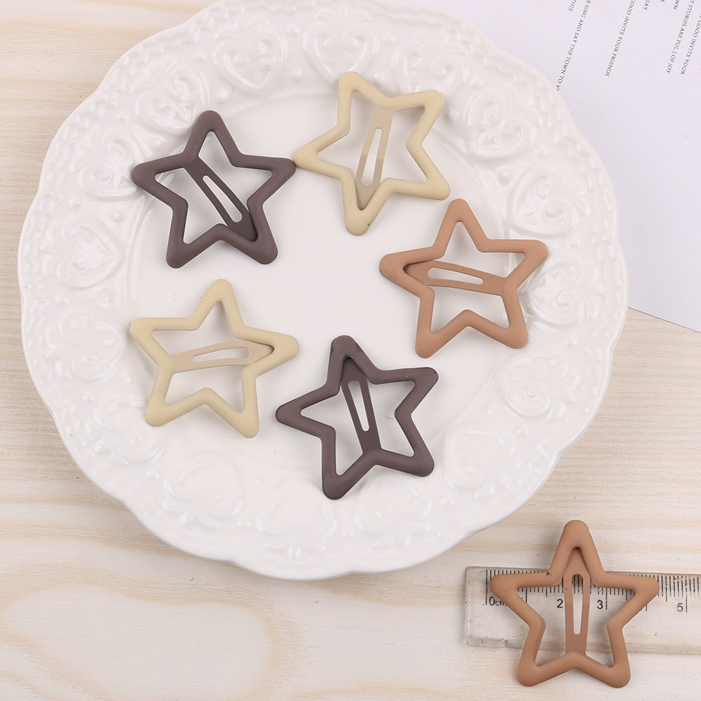 Dopamine Y2g Pentagram Hairpin Candy Color