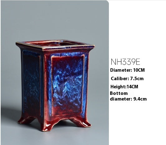 Household Green Plant Creative Jun Kiln Ceramic Flower Pot