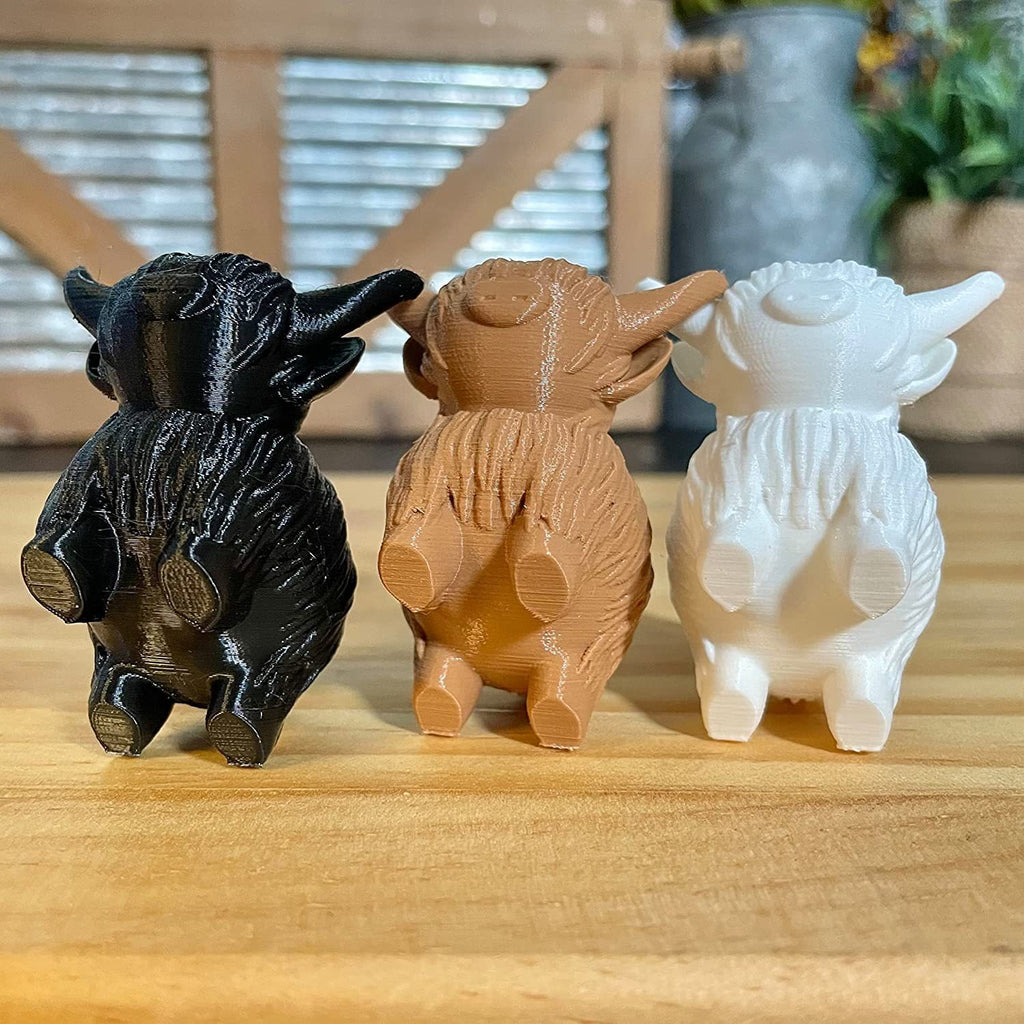Creative Home Animal Highland Cow Ornaments Decorations