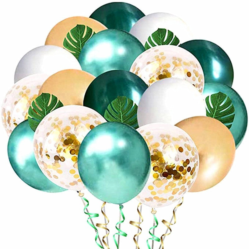 Animal Head Birthday Party Balloon Jungle Set Monstera Theme
