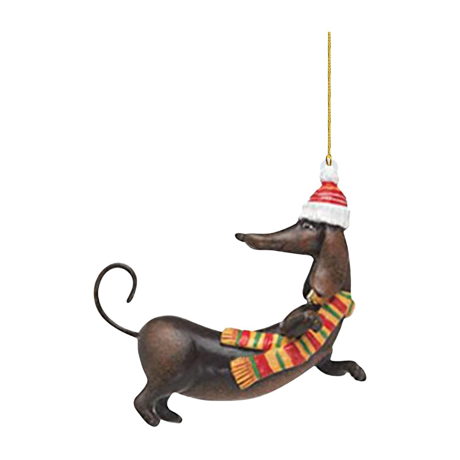 Acrylic Fashion Dog Christmas Tree Decoration