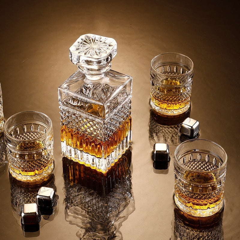 Glass Bottle Wine Glass Whiskey Shot Glass Wine Set Suit