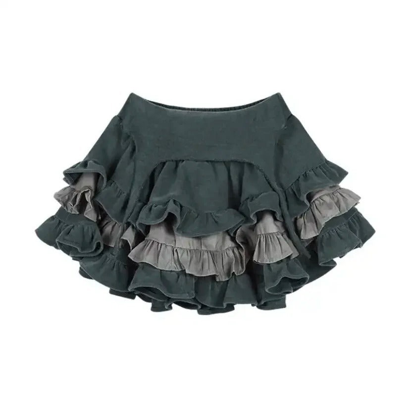 Sweet Cool Hot Girl Style Printed T-shirt Skirt Suit