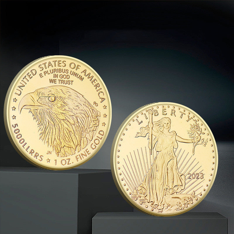 Home Fashion Simple Eagle Ocean Commemorative Coin