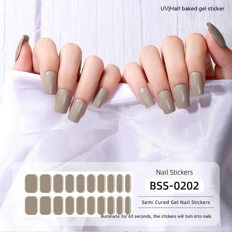Gel Nail Art Sticker Semi-curing Gel