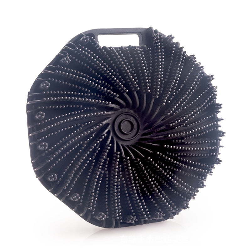 New Polygon Silicone Brush Portable Massage Shower