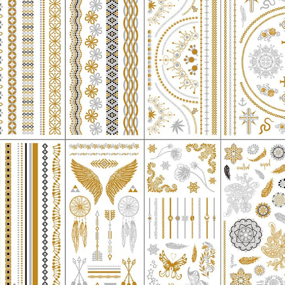 Gliding Tattoo Sticker Water Transfer Waterproof Tattoo Sticker