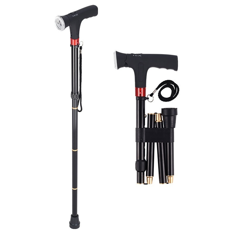 Multifunctional Non-slip Smart Retractable Folding Cane