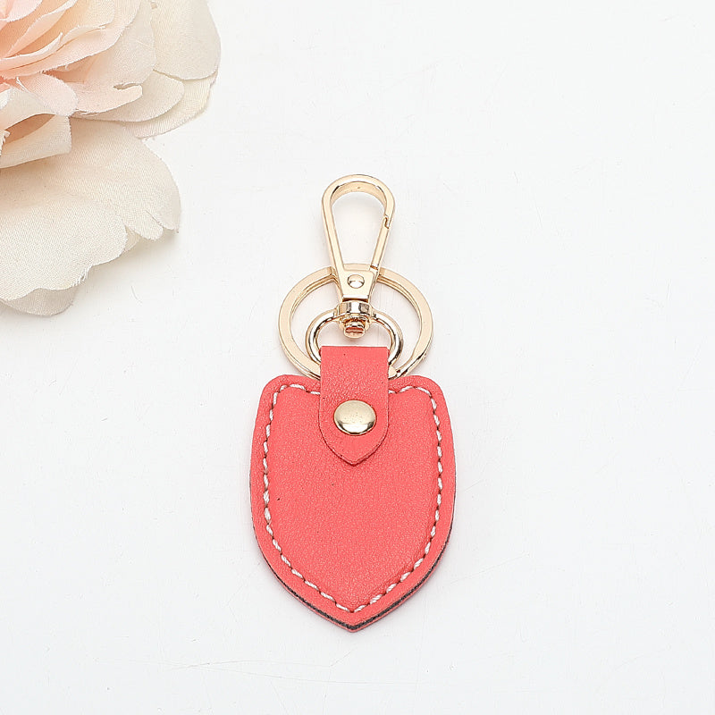 European And American Retro Double-layer Thick Leather Keychain