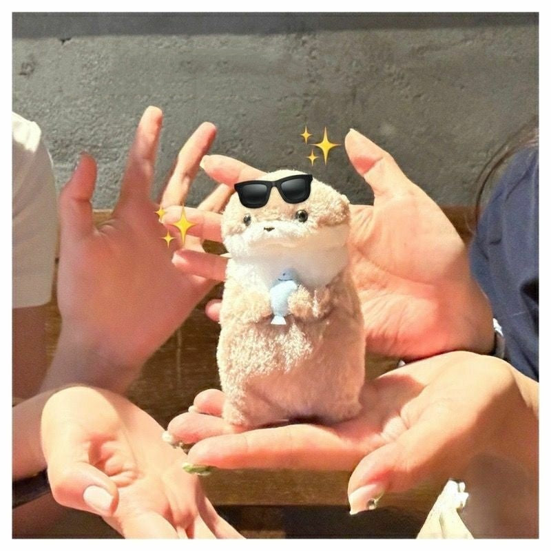 Cute Little Otter Stuffed Fish Doll