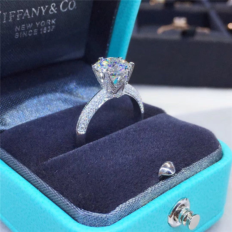 Half Of The Country Moissanite Diamond Ring Fidelity