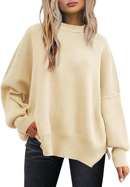 Women's Knitted Side Slit Pullover