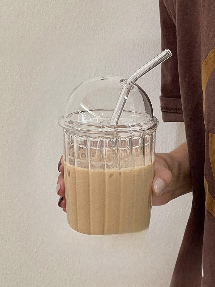 Heat-resistant Cup With Straw