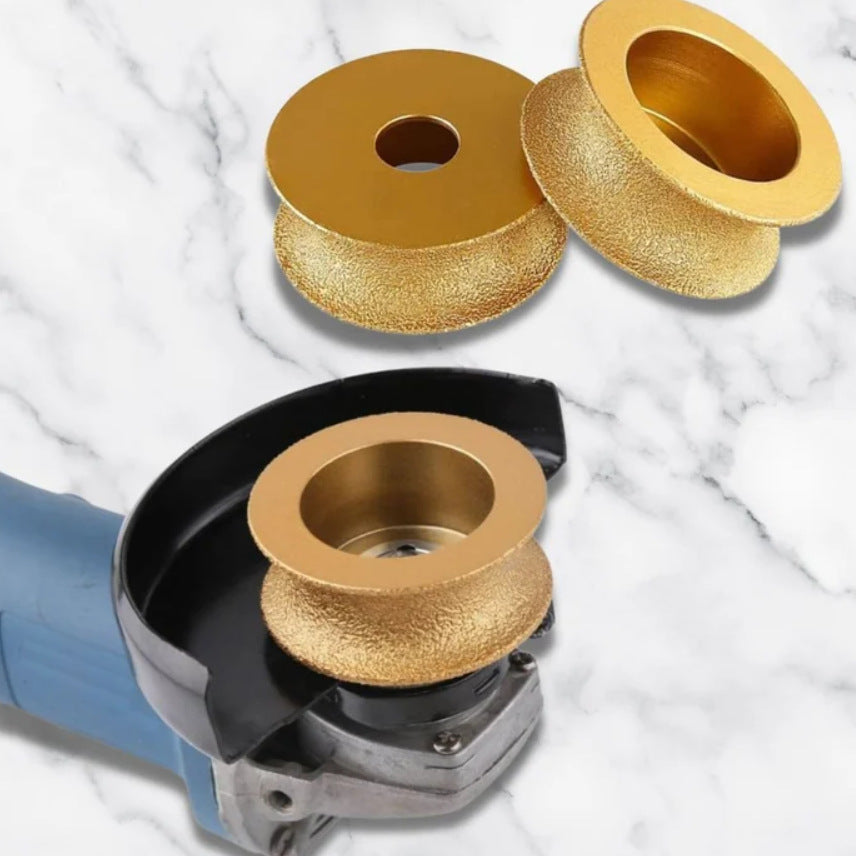 Gold Brazed Diamond Angle Grinder Stone Grinding Wheel