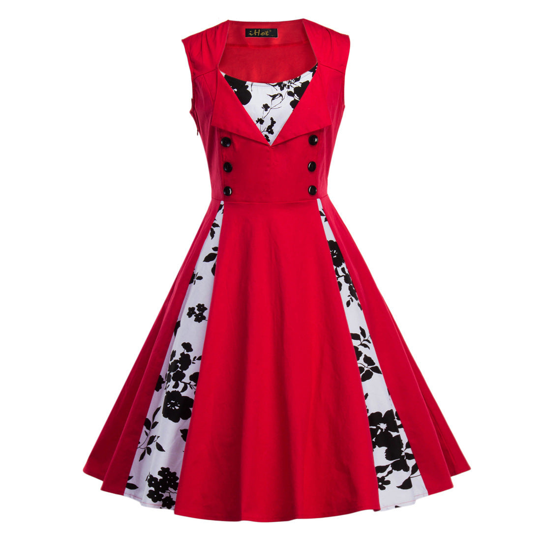 Women's Waist-tight Large Swing Hepburn Style Elegant Retro Dress