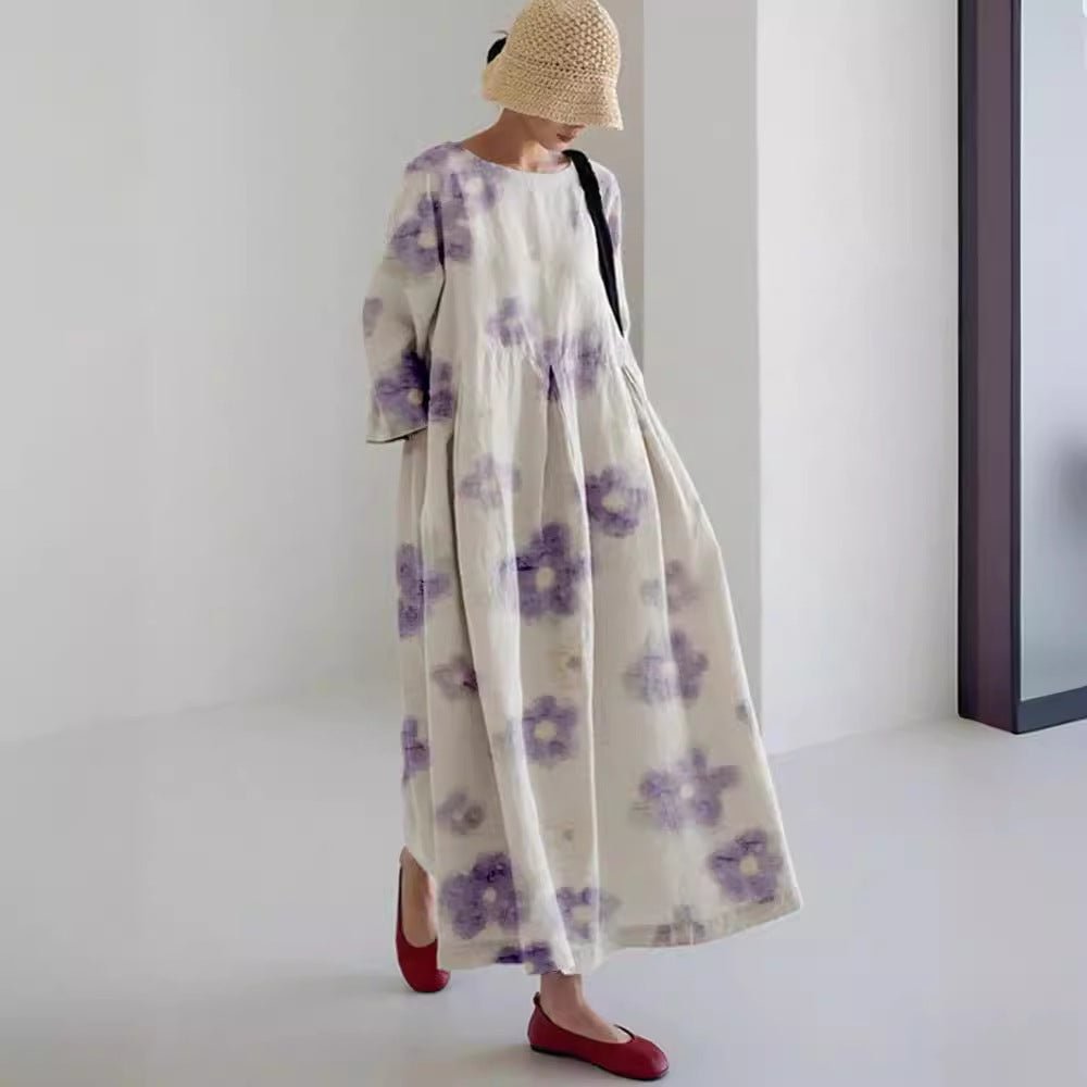 3D Pull Frame Craft Leisure Fashion Lady Dress