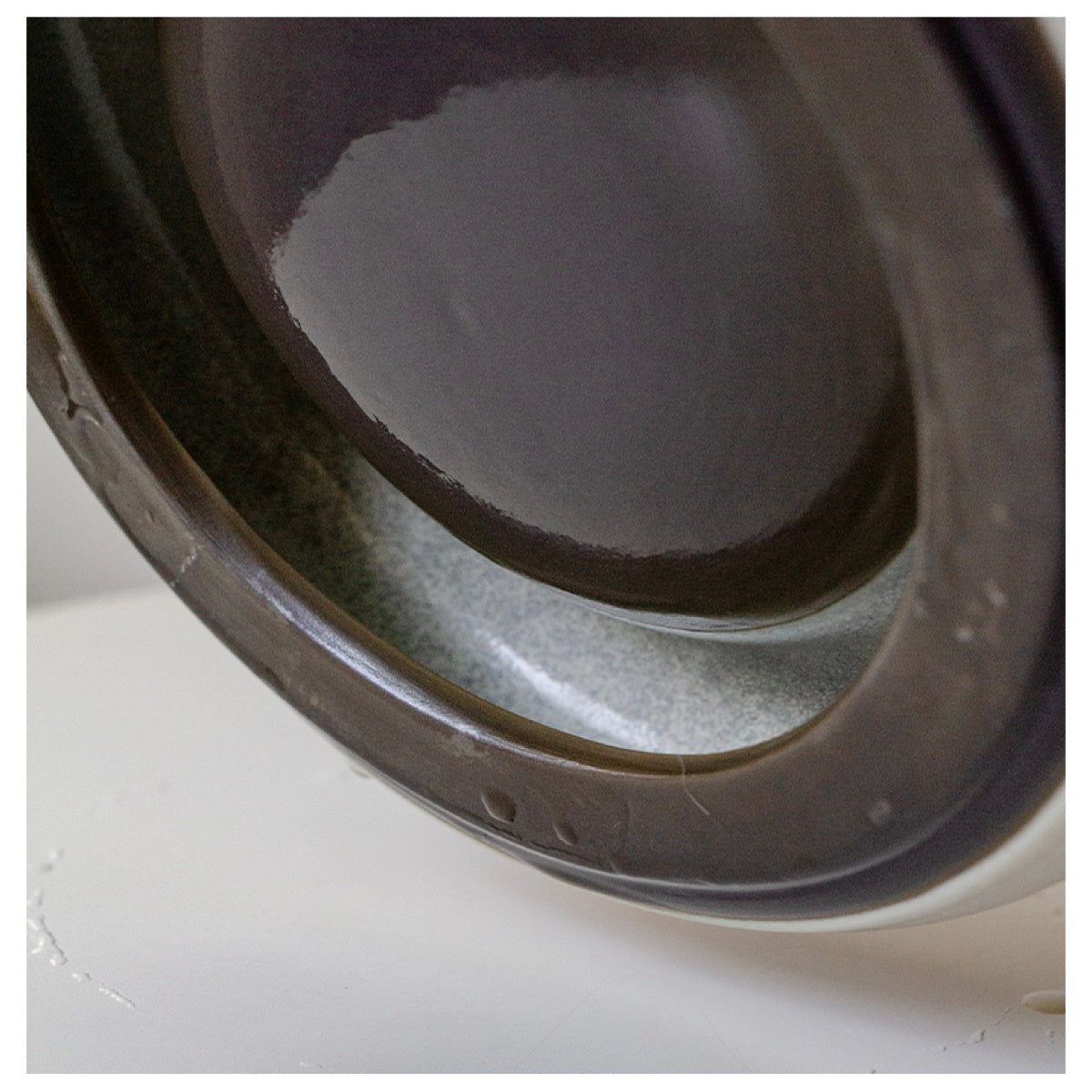 Nordic Kiln Baked Thick Bread Plate Deep Plates Restaurant Retro Cold Dish Bowl