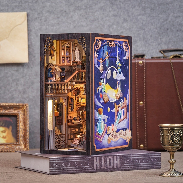 Diy Wooden 3d Stereo Hand-assembled Book Stand Model