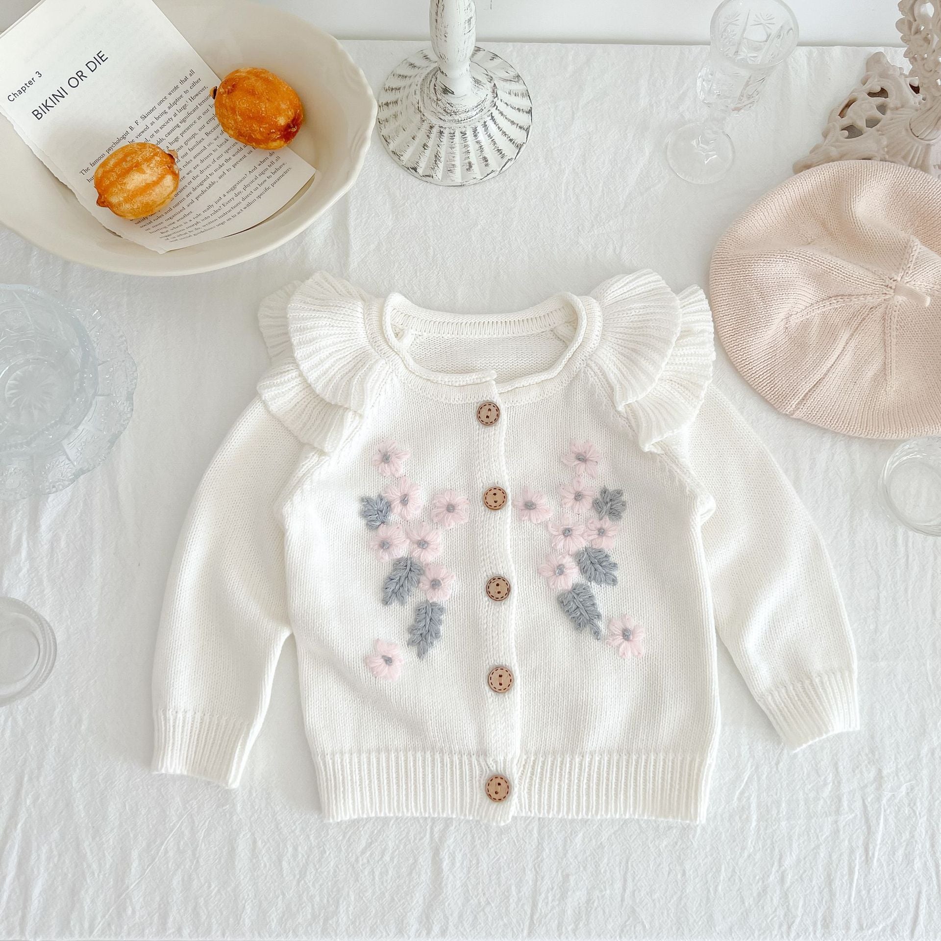 Baby Embroidered Jumpsuit Autumn And Winter Princess Outing Clothes