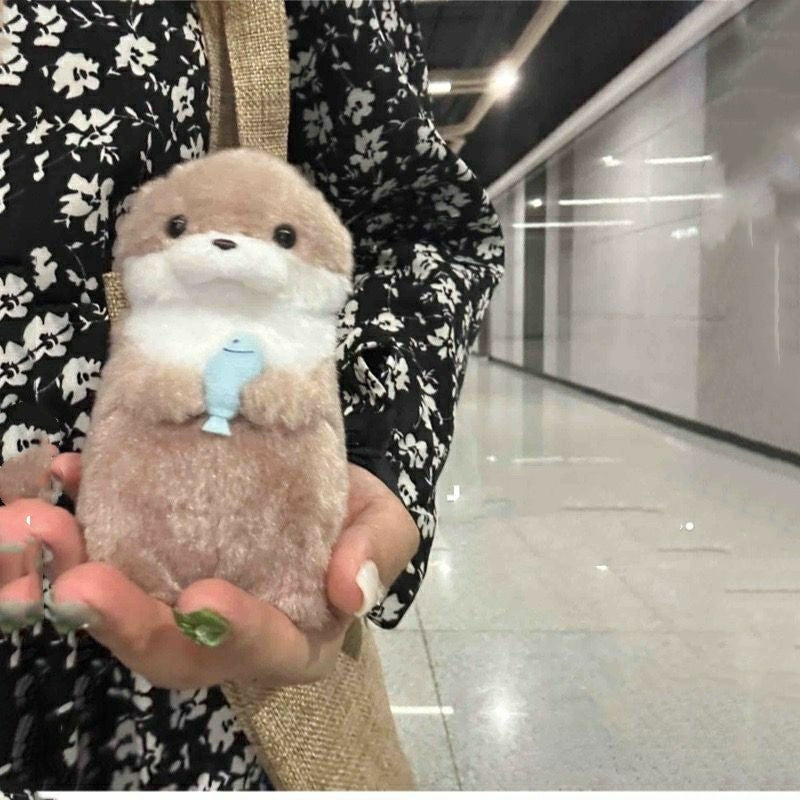 Cute Little Otter Stuffed Fish Doll
