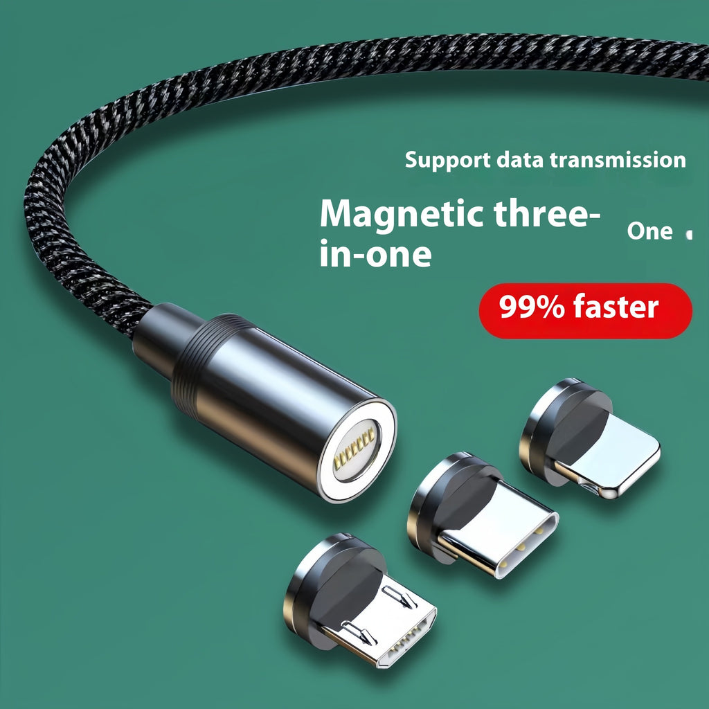 Magnetic Three-in-one Fast Charge Data Cable
