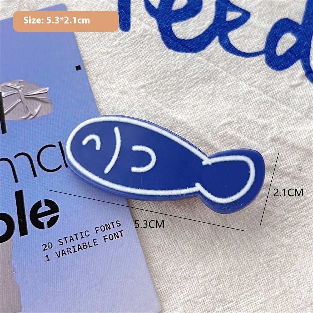 Cute Cartoon Ocean Series Barrettes Girly Heart