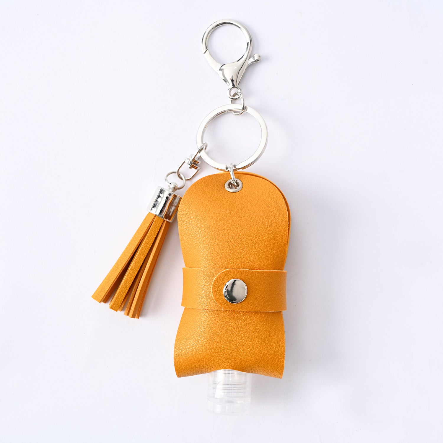 Hand Sanitizer Leather Case Keychain Pendant