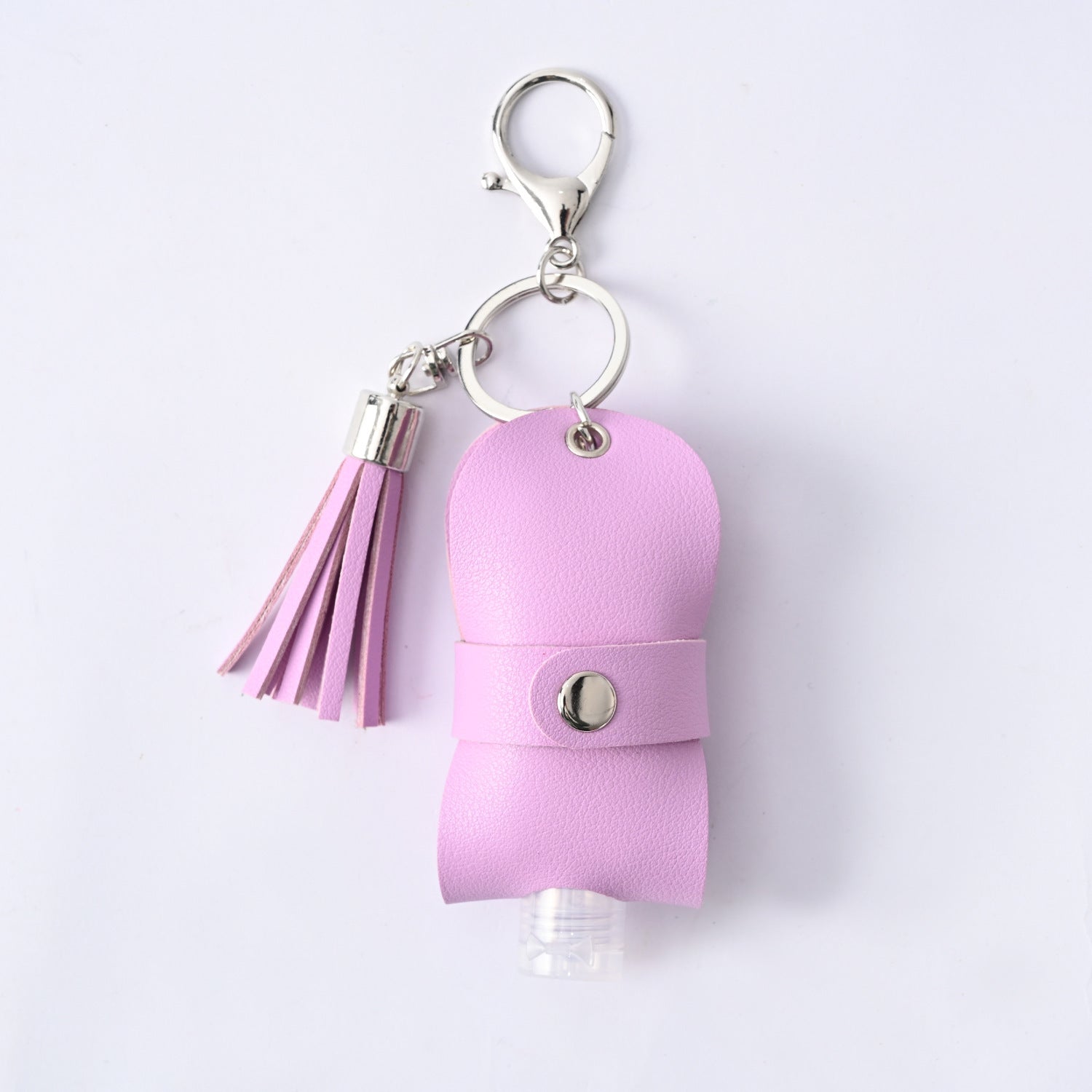 Hand Sanitizer Leather Case Keychain Pendant