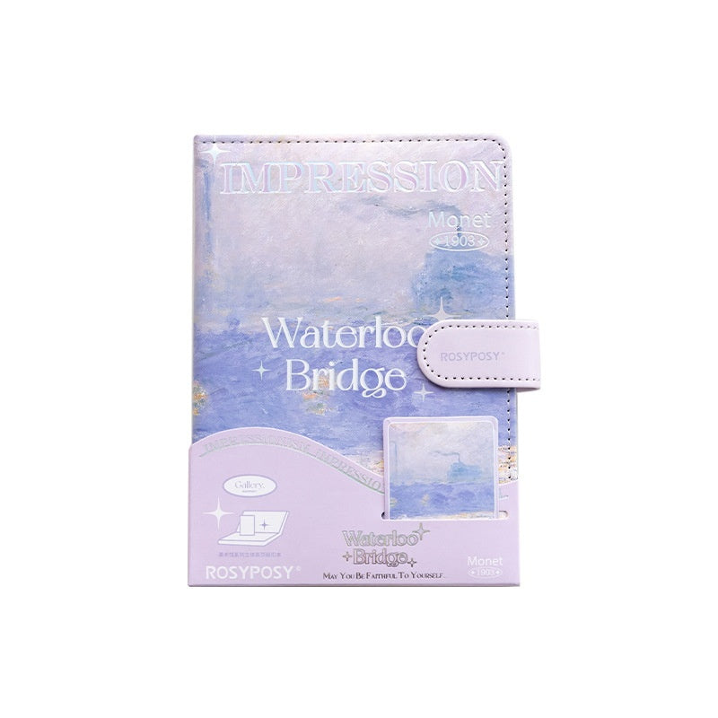 Fresh And Elegant Oil Painting Style Magnetic Buckle Book