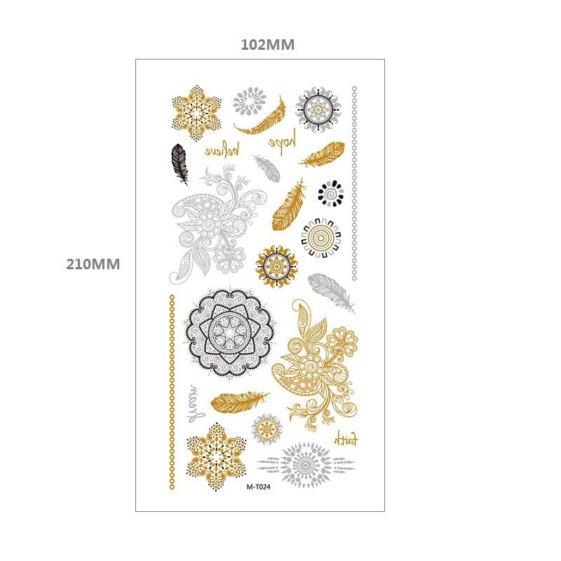 Gliding Tattoo Sticker Water Transfer Waterproof Tattoo Sticker