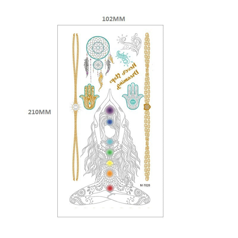 Gliding Tattoo Sticker Water Transfer Waterproof Tattoo Sticker